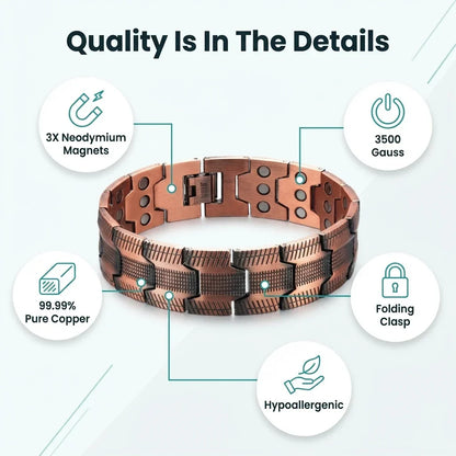 MagnetPure Triple Power Copper Magnetic Bracelet for Men