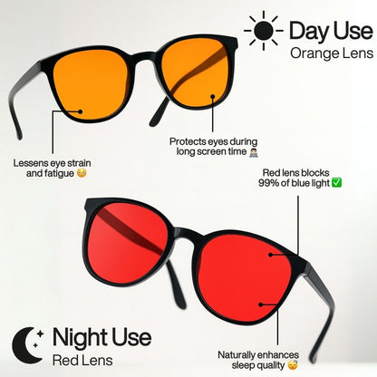 Flow State™ Unisex Red Lens Blue Light Glasses