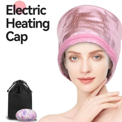 Electric Thermal Hair Steamer Cap for Hair SPA Massager
