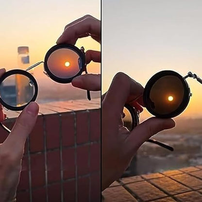 Adjustable Tint Round Polarized Sunglasses