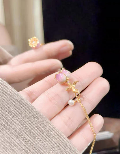 Blooming Rose Necklace