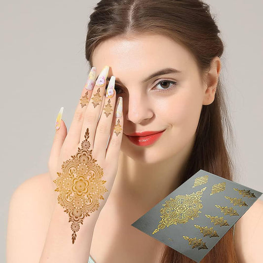 Gold Heena Stickers