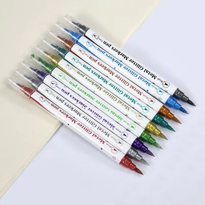 GlamGlitz Dual-Tip Nail Art Pens Set